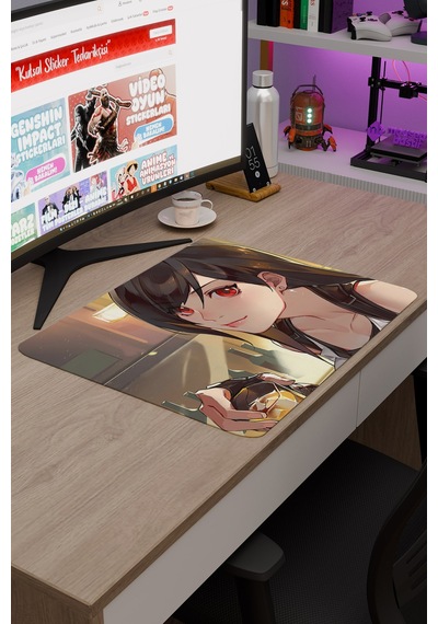 Final Fantasy Kaymaz Dikişli Kauçuk Oyuncu Mousepad V1 - 48x40 Xl Gaming Mouse Pad Fare Altlığı