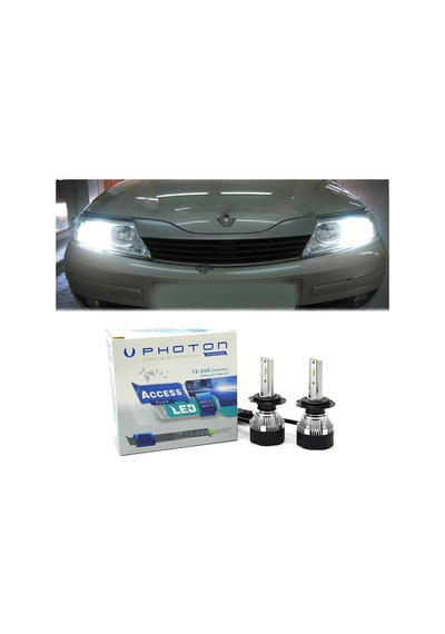 Renault Laguna 2 Led Xenon Kısa Far Ampulü H7 Access Yeni Seri Beyaz 2002-2008