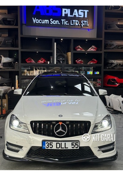 Kit Garaj W204 C180 Makyajlı Ön Ek Plastik Boyalı