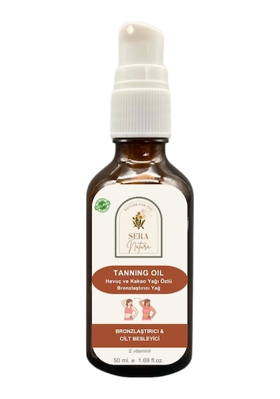 Sera Natura Havuç Yağı & Kakao Yağı Özlü Bronzlaştırıcı Yağ 50 ML