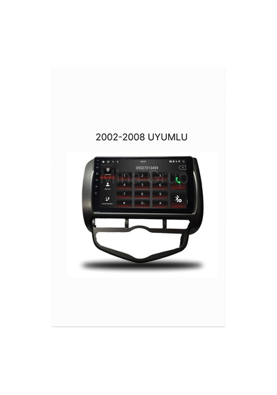 Snp Serisi Honda City Jazz 2002 İle 2008 Dijital Klima Uyumlu 9 İnç Android Multimedya Sistemi 6-128 Gb Hafıza Carplay Android Auto Ve Geri Görüş Kamerası 9"