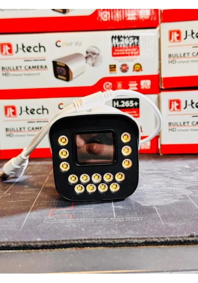 J-tech 3080 5mp 15 Led Sony Lens Dahili Sesli Gece Renkli Warm Light 1080p Ahd Güvenlik Kamera