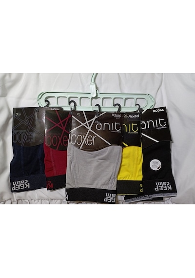 Anıt Erkek Boxer Modal Keep Calm Yazılı 5Li Ekonomik Paket 001