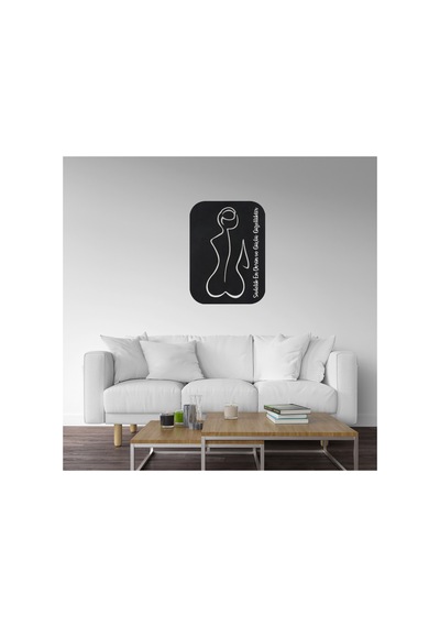 Led Işıklı Kişiselleştirilebilir Kadın Temalı Tablo Emery Dekoratif Gece Lambası Sarı - 737239278 Sarı