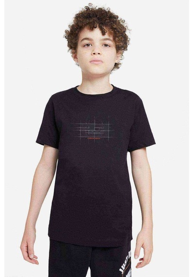 Tshirthane Lebron James Logo And Number Baskılı Unisex Çocuk Siyah T-Shirt