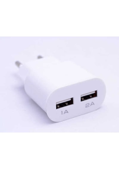Subutu 2000 Mah 2 İn 1 Micro Ev Şarj Seti - Beyaz Beyaz