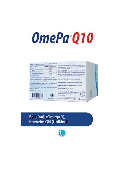 Omepa Q10 Omega3 Ubiquinol 90 Kapsül .