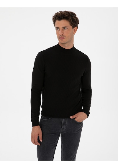 Pierre Cardin Erkek Siyah Kazak /triko 50318128-vr046 Siyah