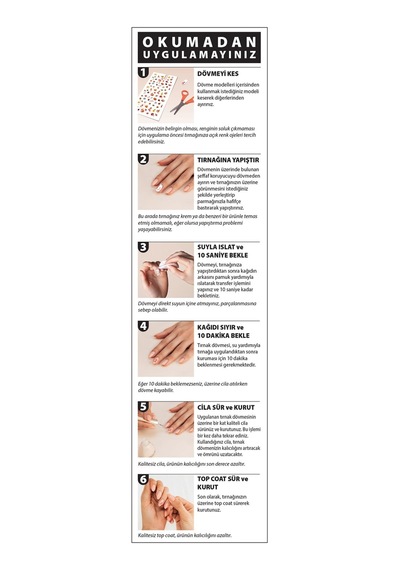 Artikel Transfer Tırnak Dövmesi ART-591 Rose Gold Fuşya 2'li Set