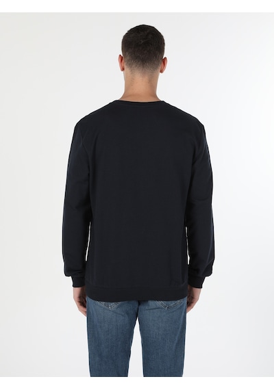 Colin's Colins Regular Fit Normal Kesim Baskılı Lacivert Erkek Sweatshirt Cl1060128 Lacivert