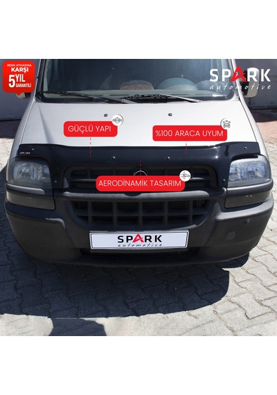 Fiat Doblo 2000-2005 Yıl Aralığı Uyumlu Kaput Rüzgarlığı 3mm
