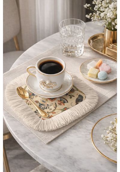 Hint Hint Kaplan Çiçek Kuş Saçaklı Sunum Peçetesi - Vintage Bohem Krem Yeşil Bardak Altlığı Mendil Ayışığı Açık Hardal Hint Hint Kaplan Çiçek Kuş Saçaklı Sunum Peçetesi - Vintage Bohem Krem Yeşil Bardak Altlığı Mendil Ayışığı Açık Hardal