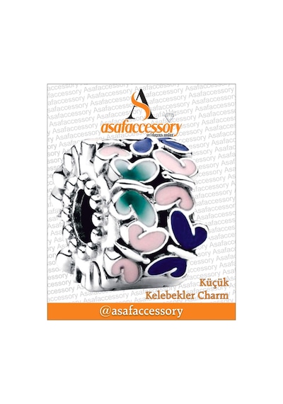 Küçük Kelebekler Charm Asafaccessory Pembe