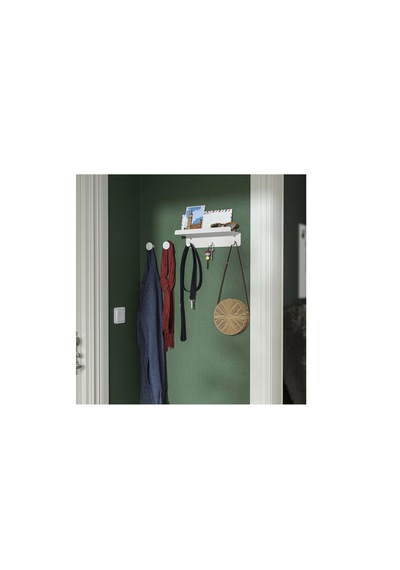 Ikea Enudden Duvar Askısı , Beyaz, 30x8 Cm
