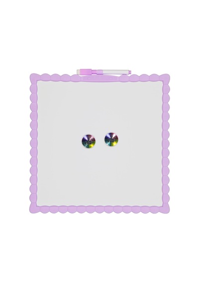 Mikro Magnetic Çift Taraflı Yazı Tahtası 29cmx29cm Lila
