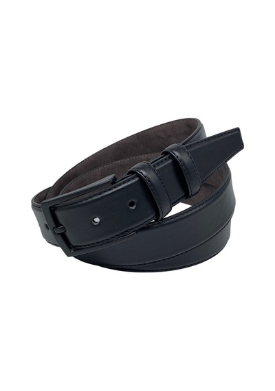 Süzer Deri 3.5 Cm. Klasik Suni Deri Düz Erkek Battal Kemer Siyah (494442673)