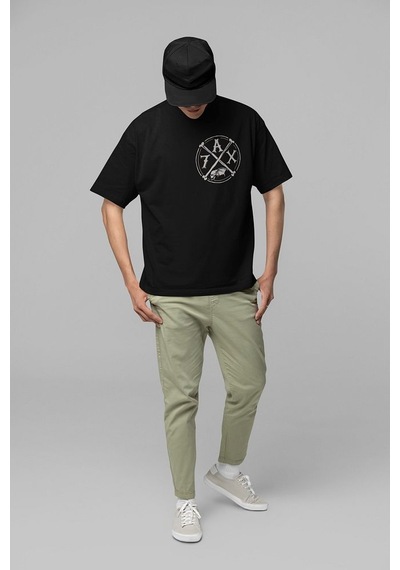 Tasarım Avenged Sevenfold Baskılı Unisex Oversize Rock Metal Tişö Siyah