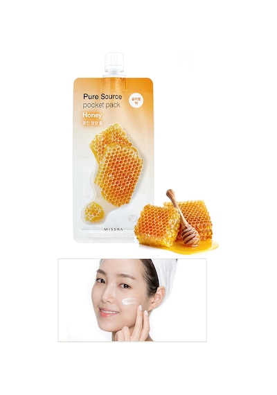 Missha Besleyici ve Nemlendirici Bal Özlü Uyku Maskesi 10ml Pure Source Pocket Pack Honey