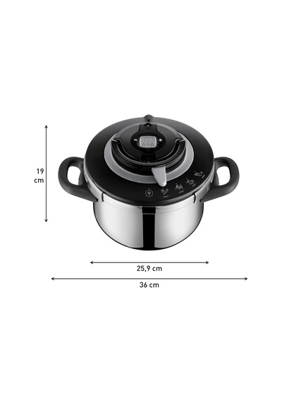 Tefal Clipso+ Chef Düdüklü Tencere - 4,5 Litre Çok Renkli
