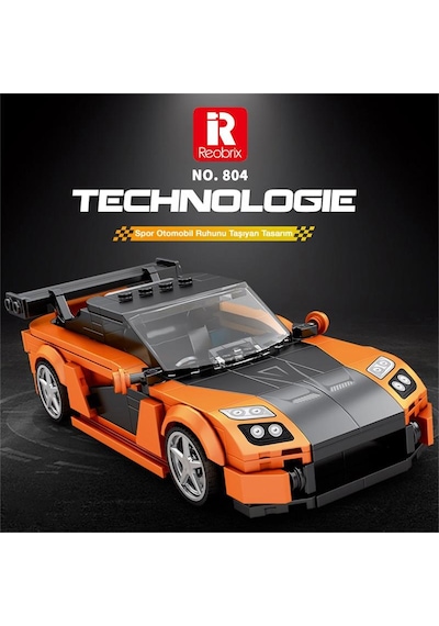 Reobrix Creator 804 Mazda Rx-7 Spor Araba Yaratıcı Yapı Blok Seti Building Blocks - 367 Parça