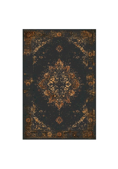 Kartela Halı Melo Halı Jüt Taban Dokuma Halı Antrasit - 80 X 120 Cm