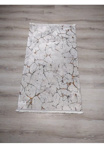 Yamalıhome Bambu Halı 1025Hardal Krem 80X140 Cm Pratik Halı