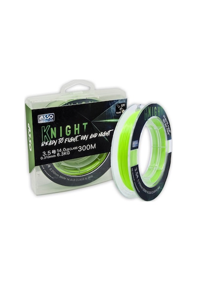 Asso Knight 0.285 Mm 300m Uv Fluo Fluorocarbon Kaplı Misina 5.4kg Çeker 14749916