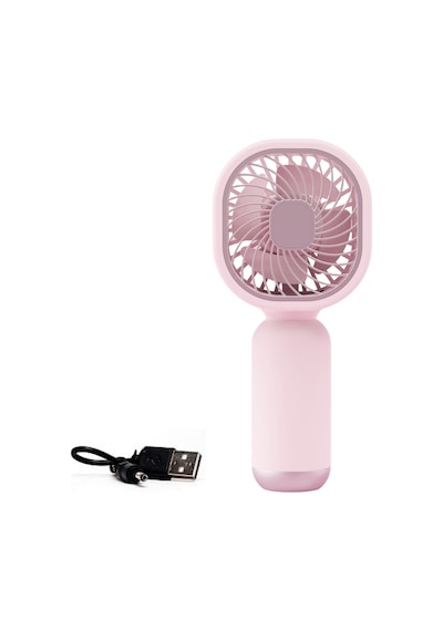 Taşınabililir Mini Usb Şarjlı El Masaüstü Vantilatör Fan Soğutucu Ym88206 Pembe