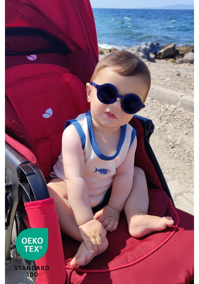 Luppinos Ocean 3lü %100 Pamuk Nakışlı Bebek Atlet Set Ekru