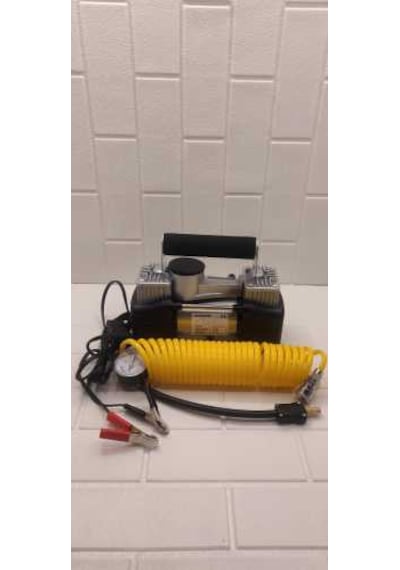 Hava Kompresörü Çift Piston Profesyonel Çantalı Oto Pompa Araç Kompresörü 150 Psi
