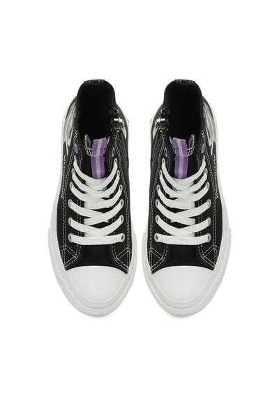 Wednesday Wende.f5fx Siyah Kız Çocuk High Sneaker 000000000101975555 Siyah