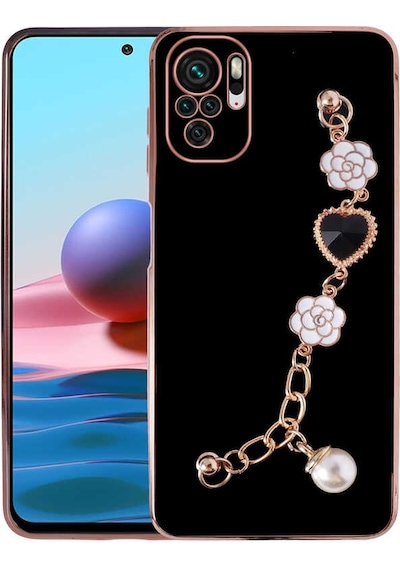 Xiaomi Poco M5s Kılıf El Tutamaçlı Kamera Korumalı Zore Taka Silikon Kapak Siyah