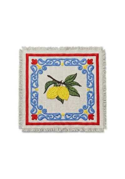Solea Embroidered Kokteyl Peçetesi Çok Renkli
