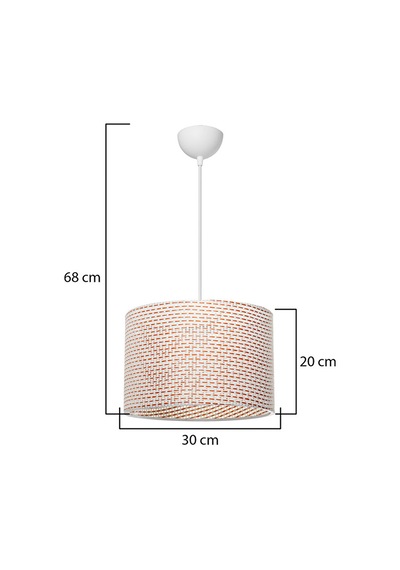 Modelight Nara 30luk Sarkıt Turuncu Artı Desen Çok Renkli