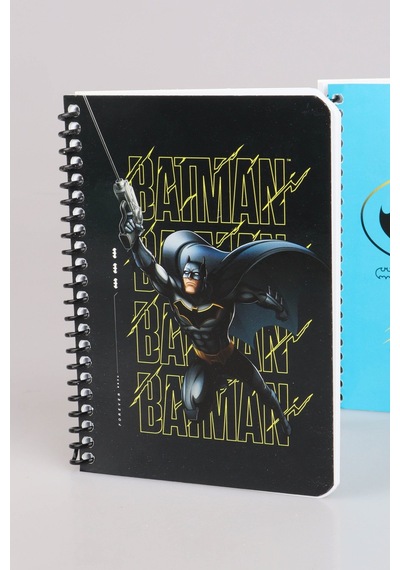Dekomus İle Lisanslı Batman "tekli" Spırallı A6 80 Yaprak Bloknot Altın