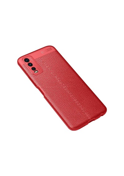 Vivo Y11S Kılıf Zore Niss Deri Desenli Silikon Kılıf