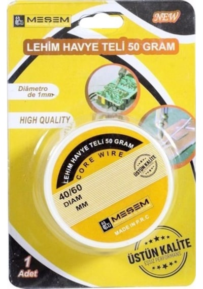 Meşem Havya Lehim Teli 1 Mm 50 Gram