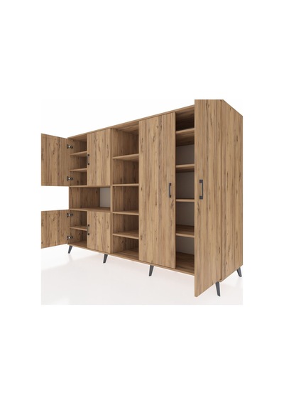 Kronos Dolap 13 Raflı 6 Kapaklı 220x59x163 Çam-çam Atlas Çam - Atlas Çam Kronos Dolap 13 Raflı 6 Kapaklı 220x59x163 Çam-çam Atlas Çam - Atlas Çam