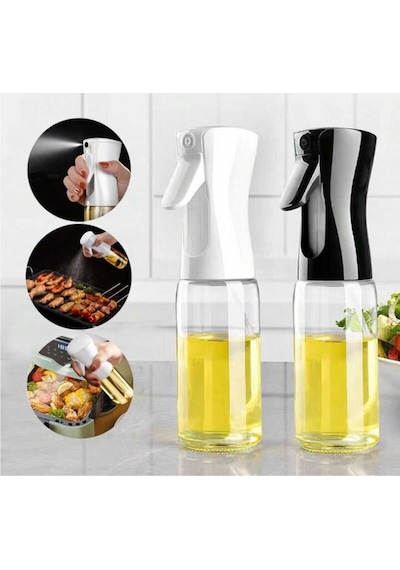 Sprey Cam Yağlık Airfryer Fritöz Yağ Püskürtücü 210 Ml Siyah Diğer