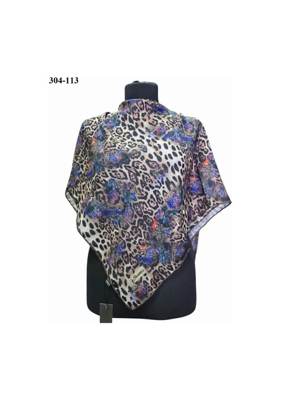 Sharell Leopar Desenli Soft Pamuk Eşarp 304-113 Çok Renkli