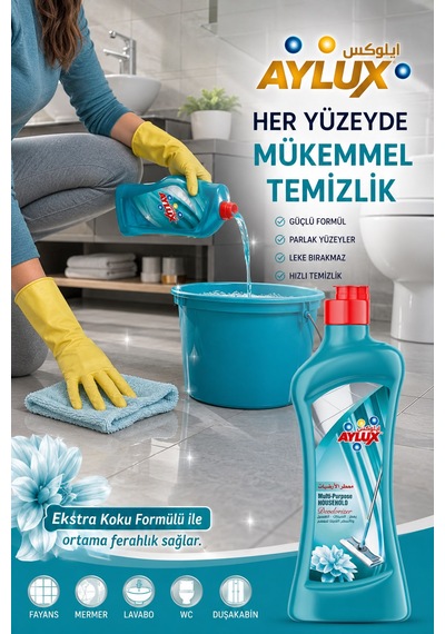Aylux Çok Amaçlı Ultra Yüzey Temizleyici 4'lü Set