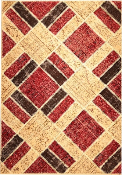Patchwork El Dokuma Anadolu Halısı (431184305) Kırmızı