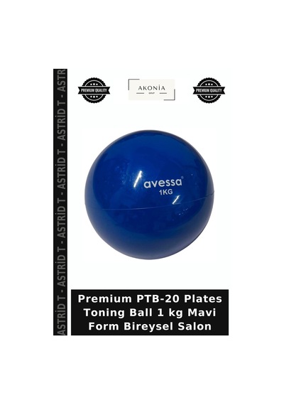 Premium Ptb-20 Plates Toning Ball 1 Kg Mavi Form Bireysel Salon