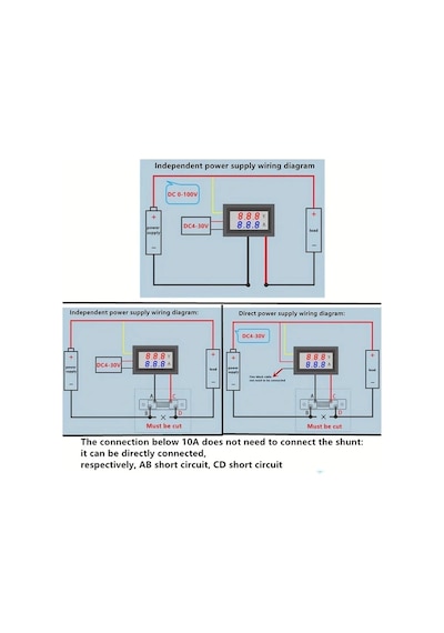 Xuweiwei 2 Adet Yeşil 0.28 Dijital Voltmetre Ampermetre Dc 100v 10a Led Ekranlı Volt Amper Ölçer