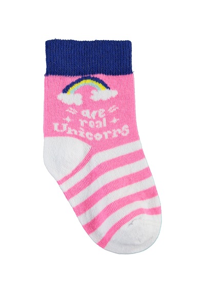 Civil Socks Kız Çocuk 3'lü Çorap 3-12 Yaş Mavi 09a83414424w1 Mavi
