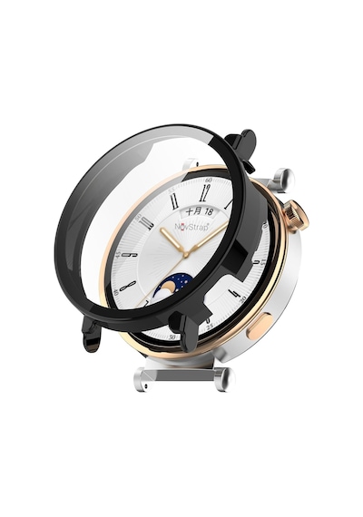 Novstrap Huawei Watch Gt4 41mm İle Uyumlu Ekran Koruyucu Cam Ve Kasa Koruyucu Kılıf Sert Pc