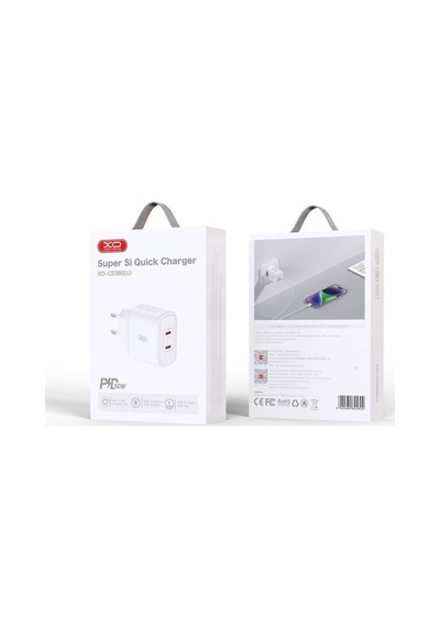 Özel Üretim Akım Korumalı Aksesuar Başlığı Ce08 50w 3a 2 X Usb-c Şarj Adaptörü