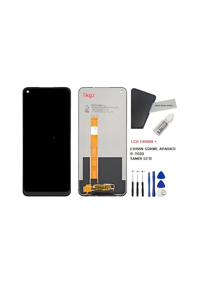 Tkgz - Oppo A55 Lcd Ekran Dokunmatik -a- Kalite + B-7000 + Tamir Seti