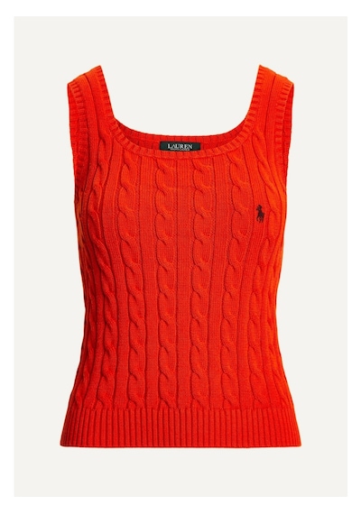Polo Ralph Lauren Sıfır Kol Kadın Kazak Kırmızı