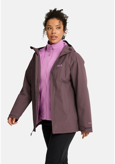 Jack Wolfskin Jack Wolfskın Moonrıse 2 3ın1 Jkt W Sheer Plum Kadın Outdoor Ceketi A66361-sp0 Mor